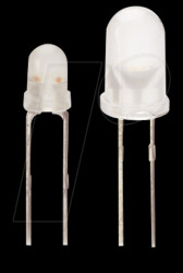 L-57EGW Duo-LED, 5 mm, wired, 2-pin, rt/gn, 30 mcd, 60°