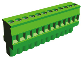 Złącze PCB 12 -pinowe raster 5.08mm Montaż na panelu TE Connectivity