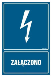 ZNAK - HG006 Załączono 70 x 105 cm FN - Folia samoprzylepna