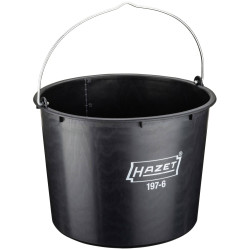 Hazet 197-6 Kit 20L Sturdy Bucket for Transport of Mortar Sand Tools