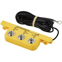 TRU COMPONENTS TC-12277208 ESD earthing plug angled with cable 3x10mm 1pc