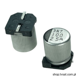 25CE100AXT 100uF 25V Electrolytic SMD SUNELECTR