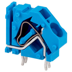 WAGO 745-854/006-000 1 Pole 10mm 76A 45&#xB0; Stackable PCB Terminal Block Blue