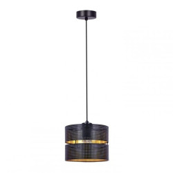 Lampa wisząca czarna z dwuczęściowym abażurem z serii ZIMBO K-5220 Kaja Lighting