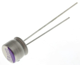 Kondensator 22μF ±20% 20V dc THT 60mΩ Panasonic