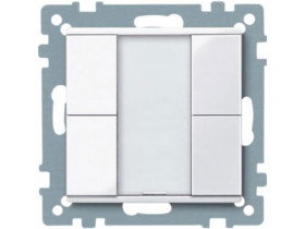 KNX Przycisk natynkowy 2 podwójny plus biały active System M MTN617225 SCHNEIDER ELECTRIC