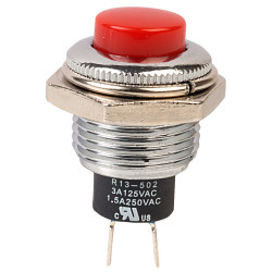 SCI R13-502MA Large Red Push to Make Switch