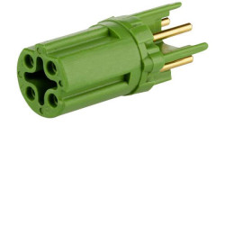 Metz Connect MMT060A115 PCB Insert Plug 4-Pin M12 Cat.5 D-coded Rail