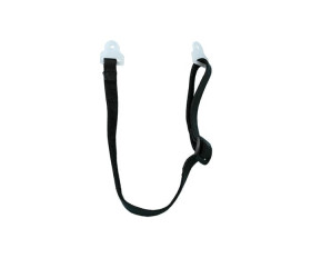 Pasek podbródkowy do kasków, Skóra, Czarny, do uzytku z: Vulcan