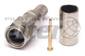 Wtyk SMA na RG58 zaciskany