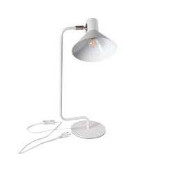 Lampka biurkowa max 10W E14 kl.II IP20 NEDIA E14 W biała 34476