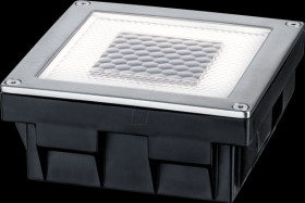 93774 LED solar ground light, silver, IP67
