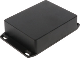 Aluminum die cast enclosure, (L x W x H) 118 x 93 x 34 mm, black (RAL 9005), IP54, 1590BBFLBK
