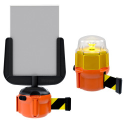 Bariera ochronna długość taśmy 9m Bariera chowana Czarny, żółty