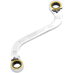 Draper Expert 03945 HI-TORQ&#xAE; 2-Ring R. S-Shape Spanner 15x17mm