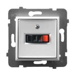 ARIA Gniazdo głośnikowe pojedyncze biały GG-1U/m/00