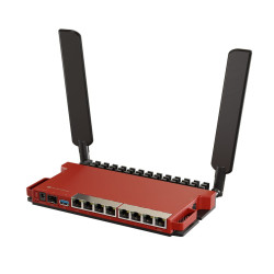 MikroTik L009 | Router Wi-Fi | L009UiGS-2HaxD-IN, 2,4GHz, AX600 Wi-Fi6, 8x RJ45 1000Mb/s, 1x 2.5Gb/s SFP