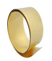 BLACHA0.2M_25 Blacha mosiężna - taśma - szerokość 25 mm; grubość 0.2 mm - miękka