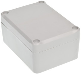 ABS enclosure, (L x W x H) 88.2 x 64.3 x 41.65 mm, light gray, IP65, 4U63090604017