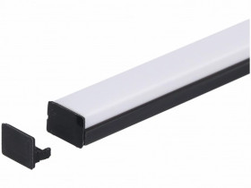 Zaślepka PCV Standard czarna z otworem