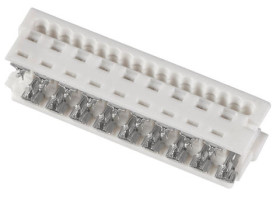 Obudowa złącza 18-pinowe 2-rzędowe raster: 1.27mm Żeński Montaż na kablu Molex