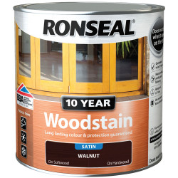 Ronseal 38693 10 Year Woodstain Walnut 2.5 litre
