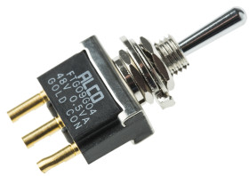 Przełącznik (Wł.)-wył.-(wł.) średnica wycięcia 6.2mm 3PDT TE Connectivity Montaż panelowy długość przełącznika 10.5mm