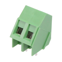 2-Way 5.00mm 45° PCB Terminal Block 20A 300V