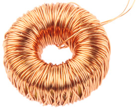 Dławik toroidalny 4 mH Wyprowadzenia ruchome ±20% Wyprowadzenia promieniowe 1.8Ω Rdc rdzeń kompozytowy