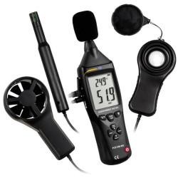 PCE Instruments PCE-EM 883 Anemometer 5-in-1: Sound Light Wind Temp