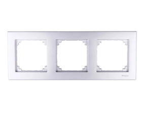 Merten M-Plan Ramka potrójna aluminium MTN486360