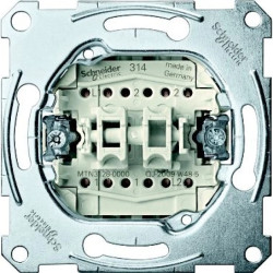 Merten Łącznik schodowy + przycisk 10AX 250 V MTN3128-0000