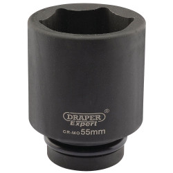 Draper Expert 05156 Expert 55mm 1" Sq. Dr. Hi-Torq® 6 Point Deep Impact Socket