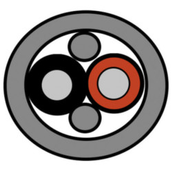 Kabel audio 2-żyłowy Kabel głośnikowy Belden 1,5 mm² Ø zew 6.3mm