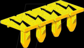 2635560000 Klemmenmarkierung A-Serie, gelb, 4 Stück