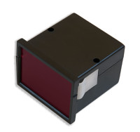 KM-62+PFR Obudowa z tworzywa KM62 wymiary: 72x72x55mm - obudowa tablicowa z filtrem czerwonym - czarna - ABS