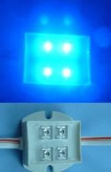 MODUŁ PCV 12V 23x30mm BLUE 4xLED