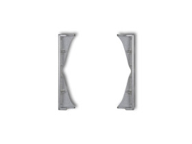 MINI Ramka pośrednia do gniazd podwójnych srebrny metalik 7MRP-2 KARLIK