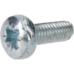 R-TECH 337207 Pozi Pan Head Machine Screws BZP M6 16mm - Pack of 100