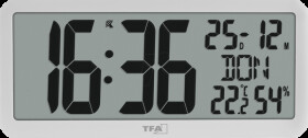 60.4525.02 Digital radio clock with indoor climate