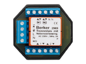 Przekaźnik rozdzielający z dodatkowymi wejściami sterującymi mechanizm 2969 HAGER