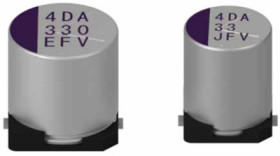 Polymer hybrid capacitor, SMD, 56 µF, 63 V, ±20 %, 63PFV56MPLB10X10.5