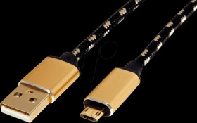 11.02.8820 USB 2.0 cable, USB-A connector to Micro B connector, 1.8 m