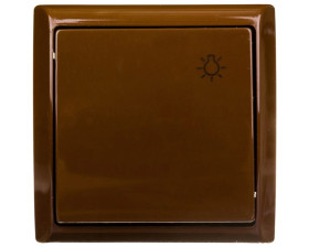 BIS Przycisk /światło/ brązowy ŁN-5B/24