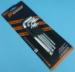 KLUCZE IMBUSOWE 9-SZT 1,5-10 KULOWE ŚRE