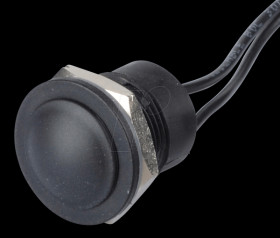 IAR3F1200 IA pushbutton 16 mm - low profile, NO, black