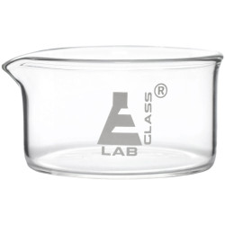 EISCO CH0066E Crystallizing Dish, 100ml, Flat Bottom with Spout