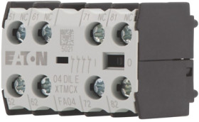 Auxiliary switch, 4 pole, 4 Form B (N/C), screw connection, 010256