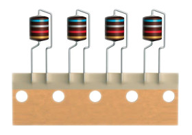 Cewka indukcyjna 2,2 mH 180mA Promieniowe ±5% Wyprowadzenia promieniowe Q: 60 9.5Ω Rdc rdzeń ferrytowy