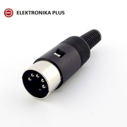 WTYK DIN-5 STEREO LUTOWANY 5 PINÓW